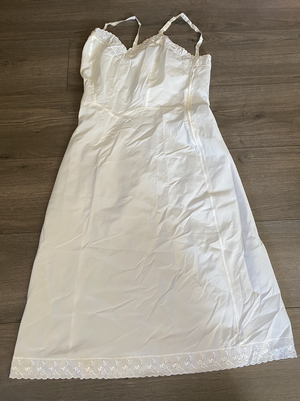 NWOT BARBIZON Ariel Tafredda Full Slip Size 12 Lace Trim