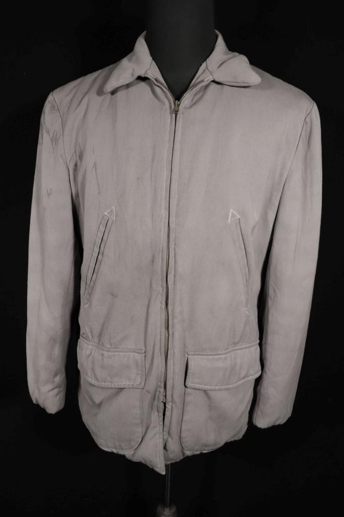 Vintage 1950’s Hercules Brown Vintage Long Heavy Gabardine Jacket Size Large