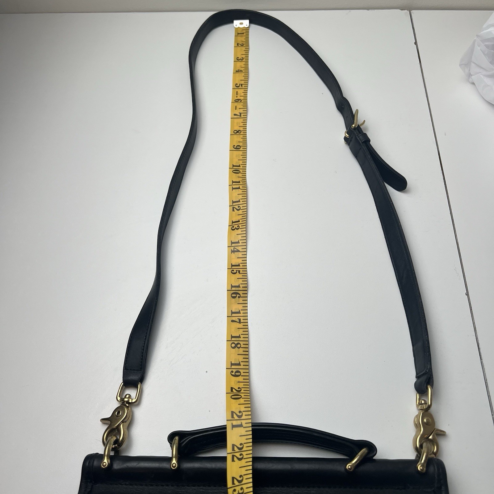 Vintage Black Coach Willis Bag 9927 Crossbody & Top Handle Purse Loose Stitching