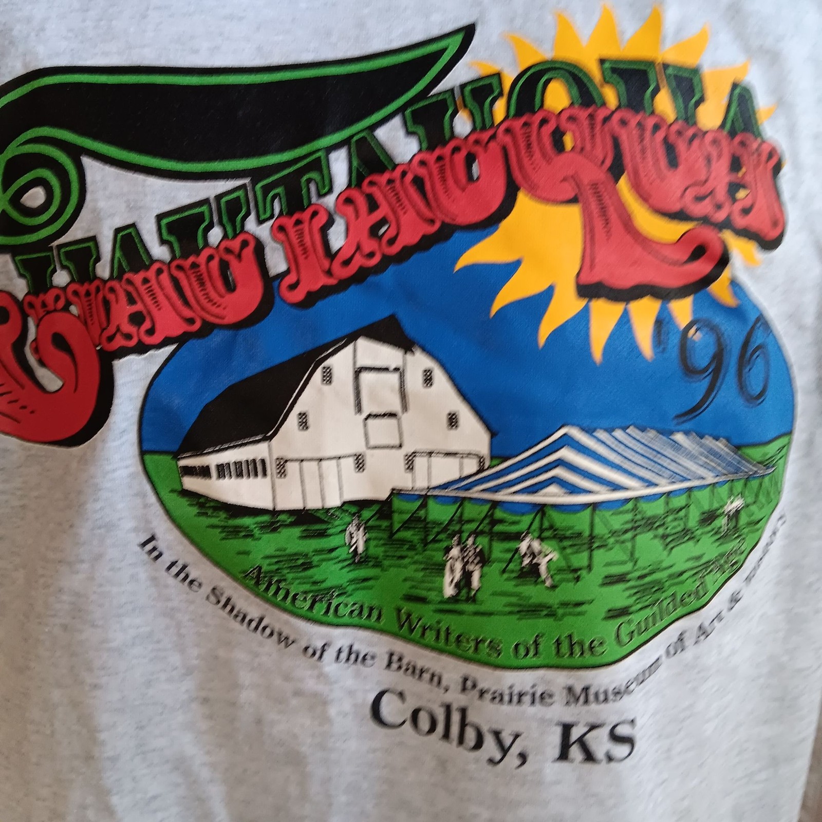 Chautaqua Colby Kansas Vintage Men’s T-shirt XL Single Stitch 1996 1990’s Gray