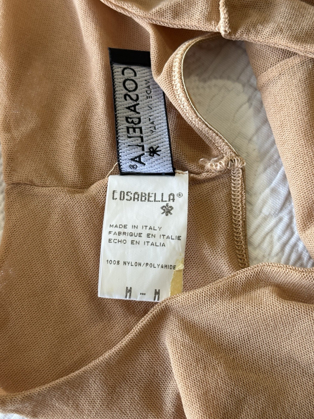 Vintage COSABELLA Soire All Mesh Bralette M (NUDE-COLOR) – Made in Italy
