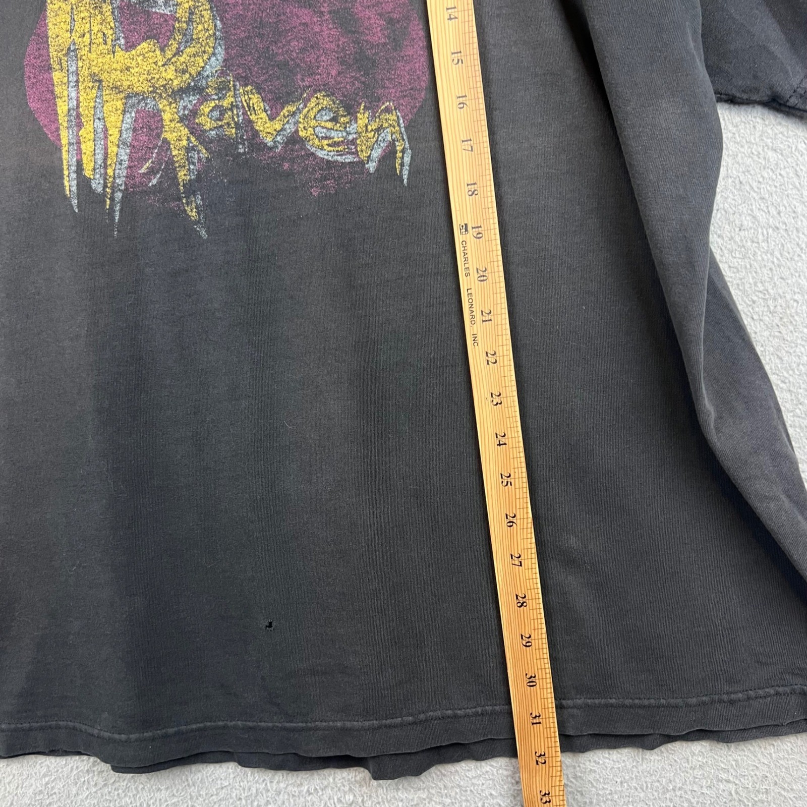 Vintage Murina Raven Nevermore Graphic T Shirt Mens Distressed Gothic Tee 2XL