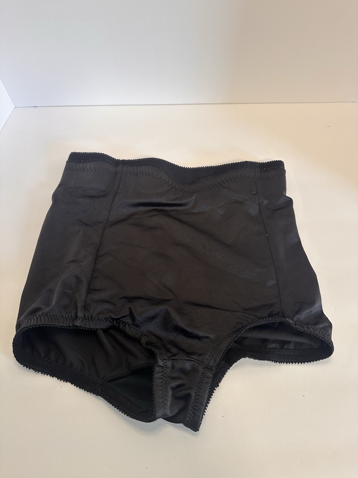 VaBien Shaper panties 5737 waist 31-32 USA XL black satin double front