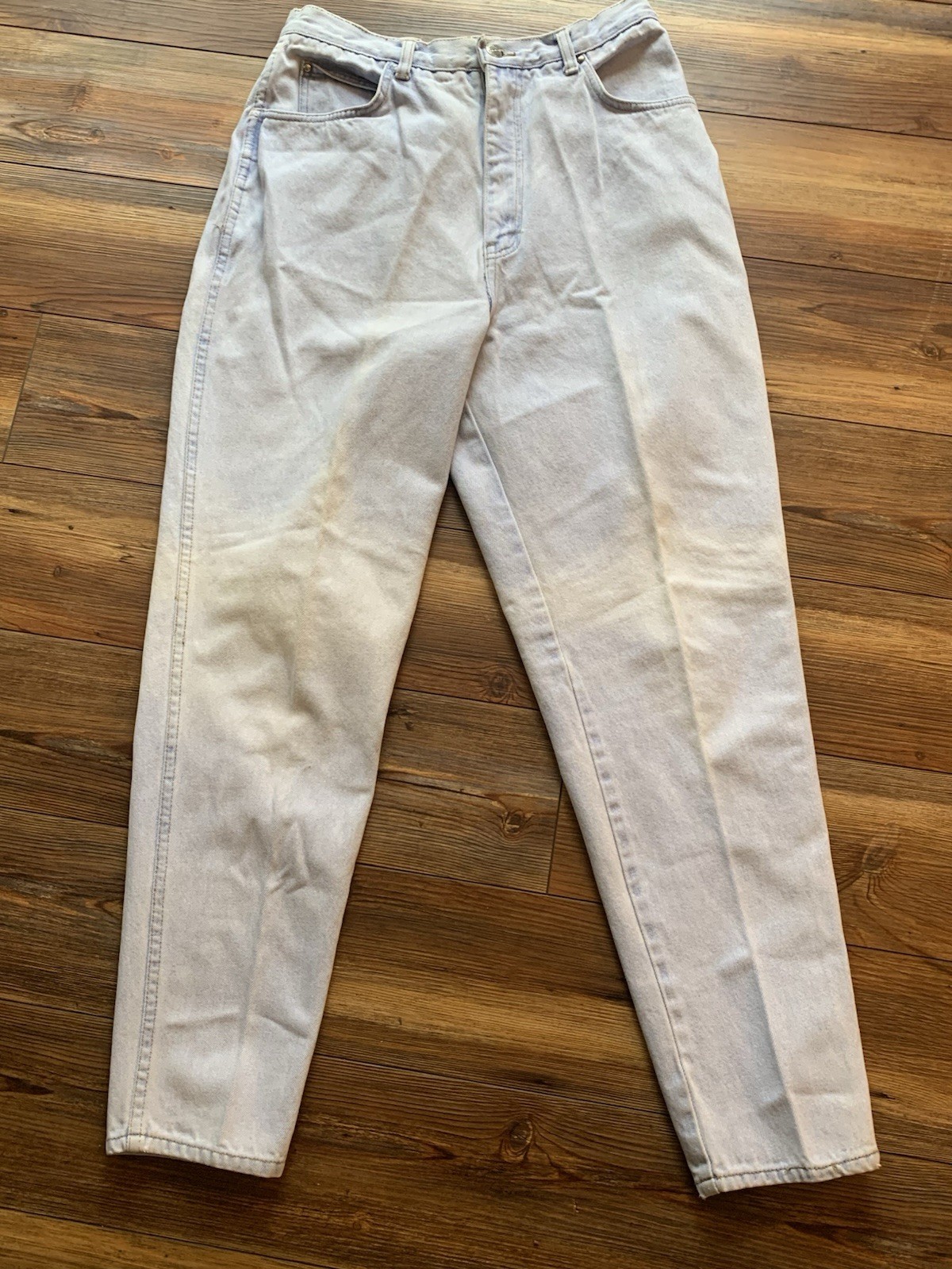 Vintage 80’s/90’s Women’s Palmetto’s Faded High Waisted Jeans Size 14