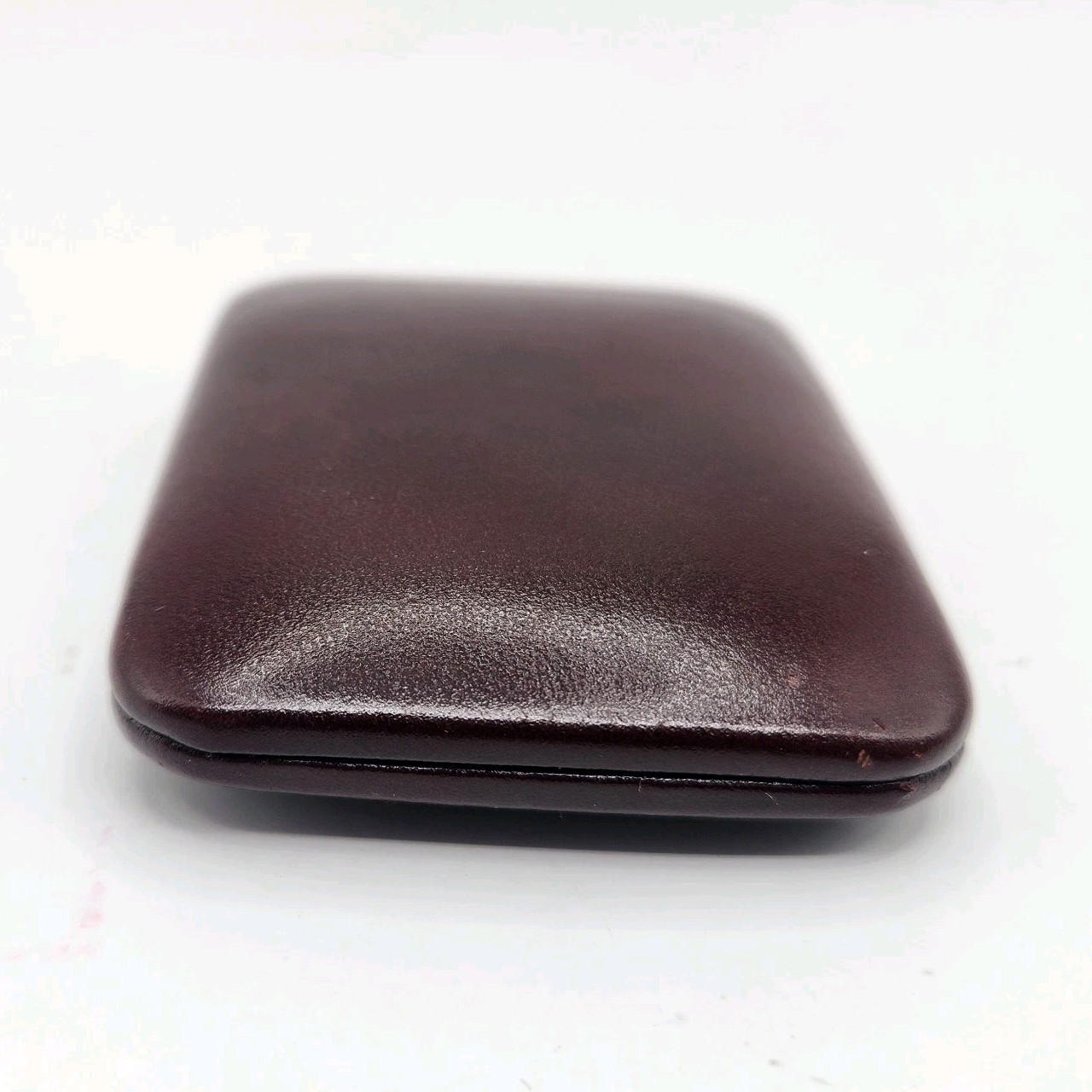 Vintage 1960’s Buxton Maroon Leather 4-Key Holder “KEY-TAINER” Saddle Cowhide