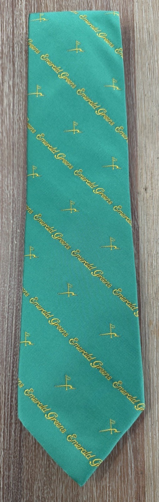 VINTAGE golf “EMERALD GREEN” tie by Stratton-Crooke. Rare and in New Condition.