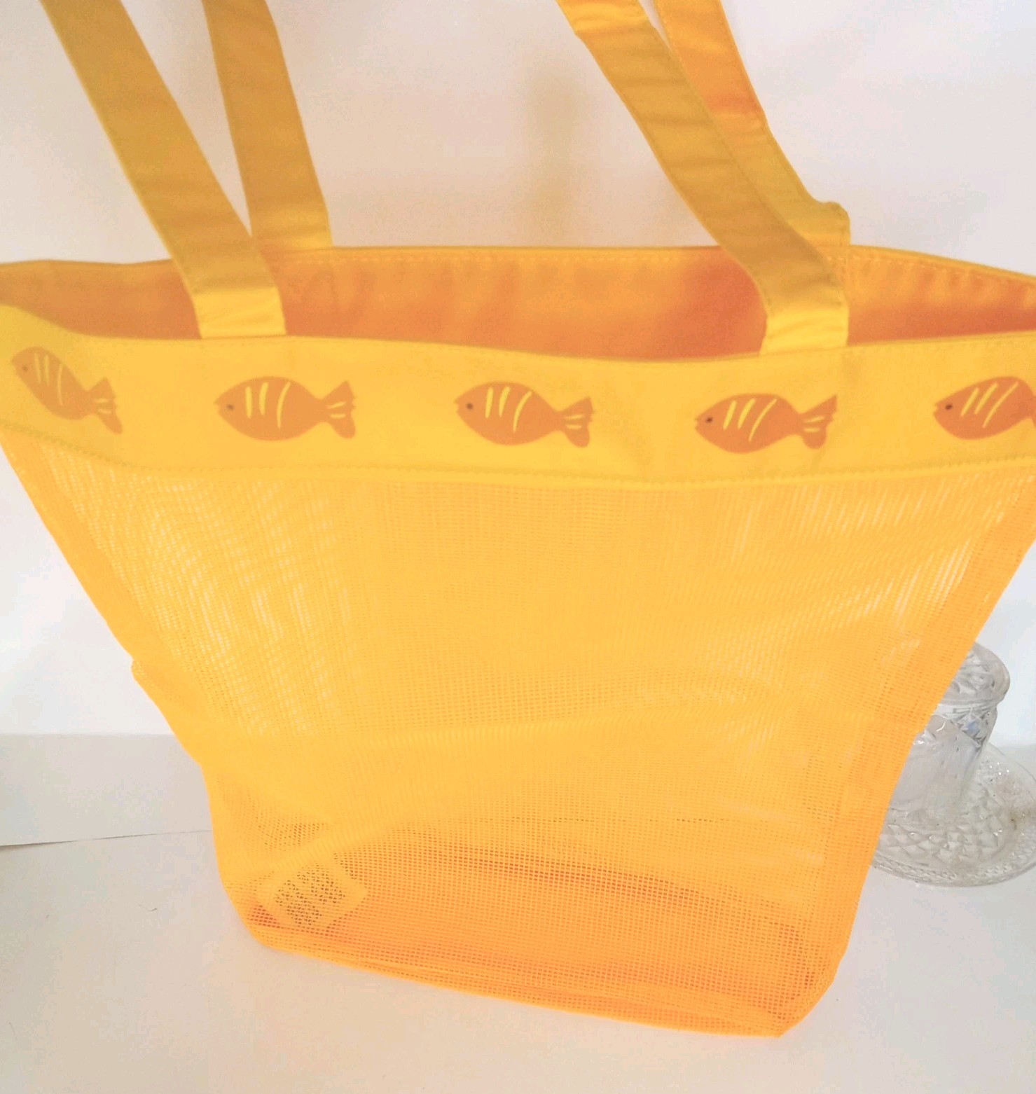 NEW HTF SUNSHINE MESH Tote Bag made with PVC -used for an Many Purposes