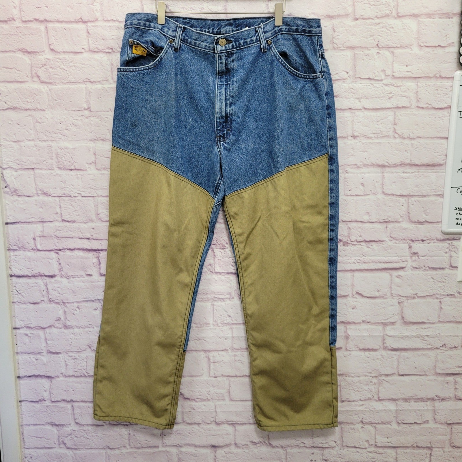 VTG Diamond Cut Brush Hunting Jeans 40×30 100% Cotton Canvas Gorpcore Workwear