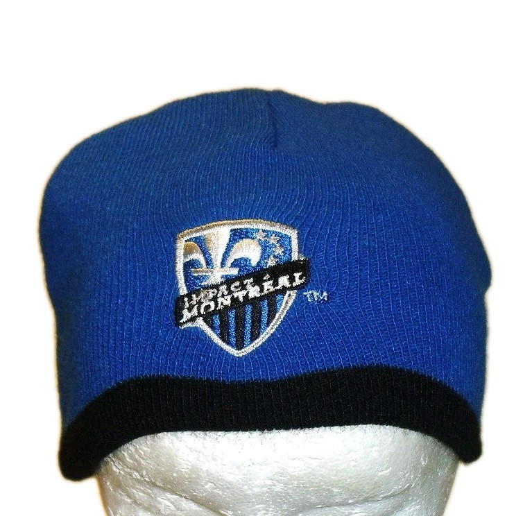 Montreal Impact Mls Soccer Kids Youth Blue Beanie Winter hat cap New sz. 4-7