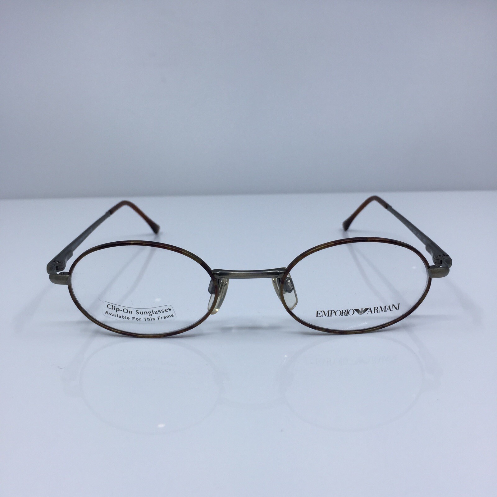New Vintage Emporio Armani 077 Oval Eyeglasses EA 77 C. 1008 Satin Tortoise 47mm