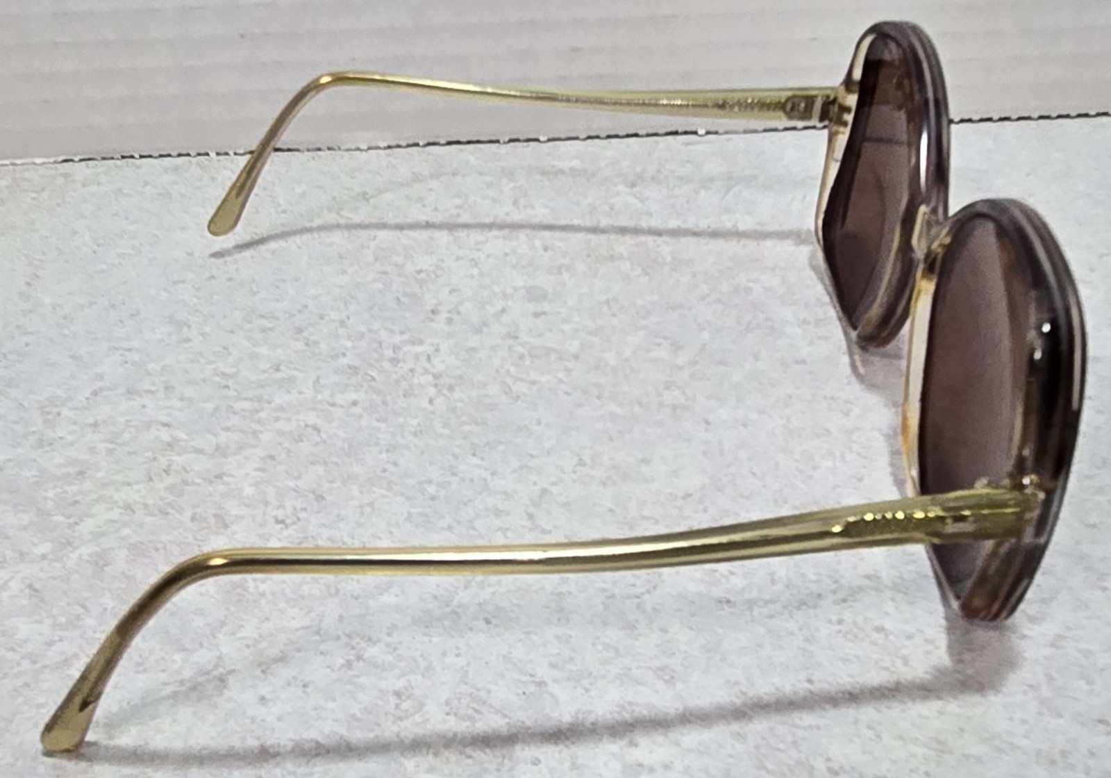 Vintage Womens Sunglasses Frames 52 X 18 Lestar Diane Cognac Mist 1960’s 1970’s
