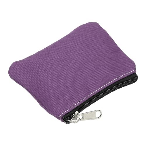 3″ x 5″ Coin Purse Pouch, Change Purses Small Organizer Bags with Purple