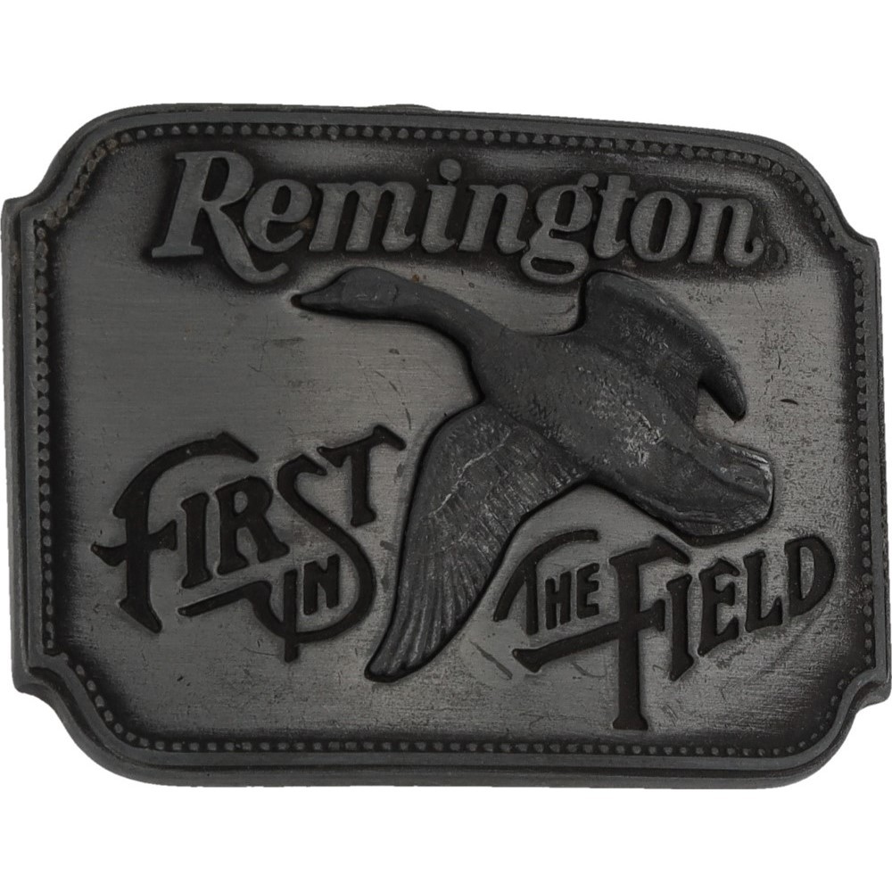 Duck Hunting Remington Arm Gun Peters Ammo Umc Bird Hunter Vintage Belt Buckle