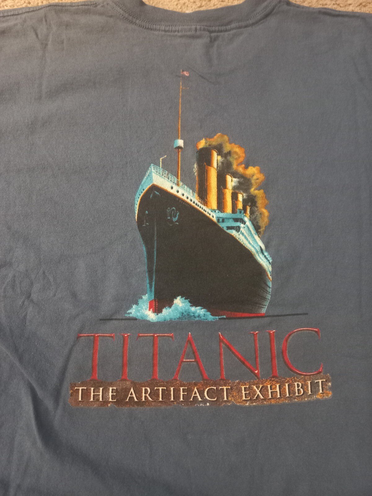 Vintage 90s Titanic The Artifact Exhibit Shirt Adult XL Gildan Ultra Cotton
