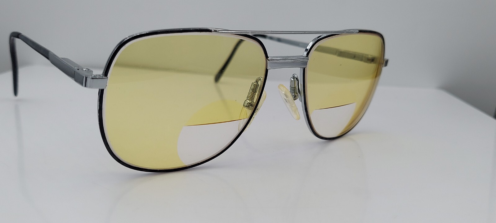 Vintage Savvy Eyes Mod.50 Silver Gray Pilot Metal Sunglasses Korea FRAMES ONLY