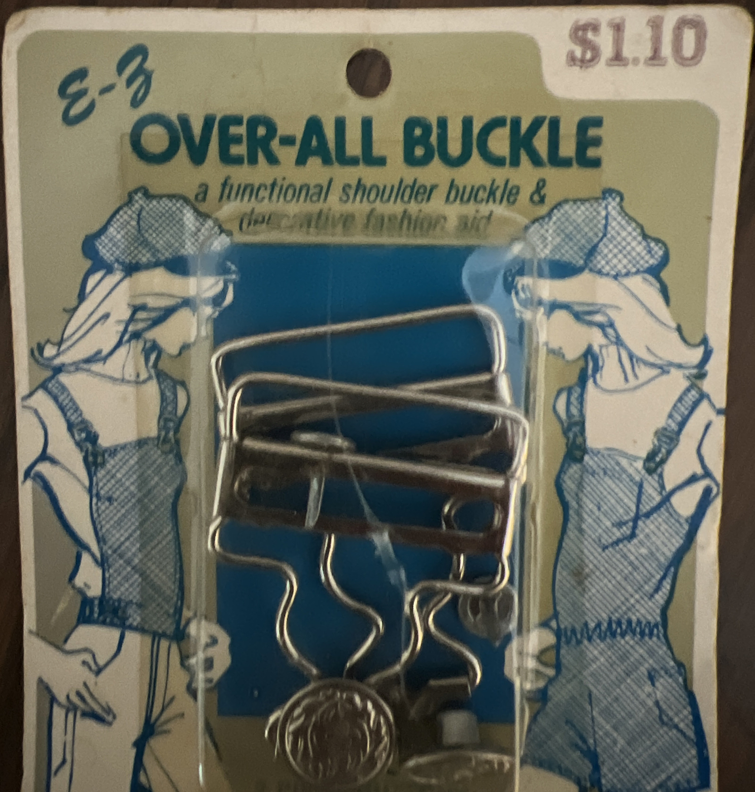 NEW IN PACK EZ Over-All Buckle 1 Set OA1 Sealed In Package VINTAGE Made In USA