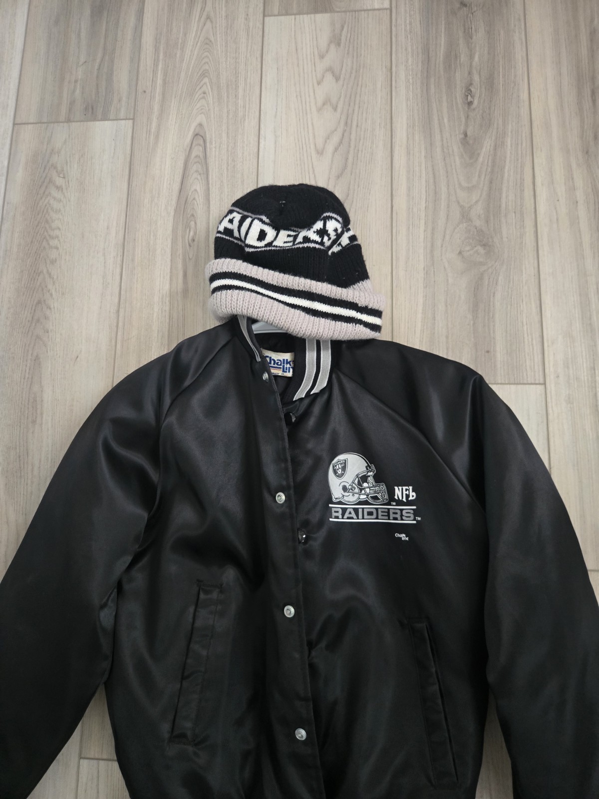 Vintage 90’s Chalk Line Raiders Jacket, Beenie Included 18/20 Kids (Wmns XS)