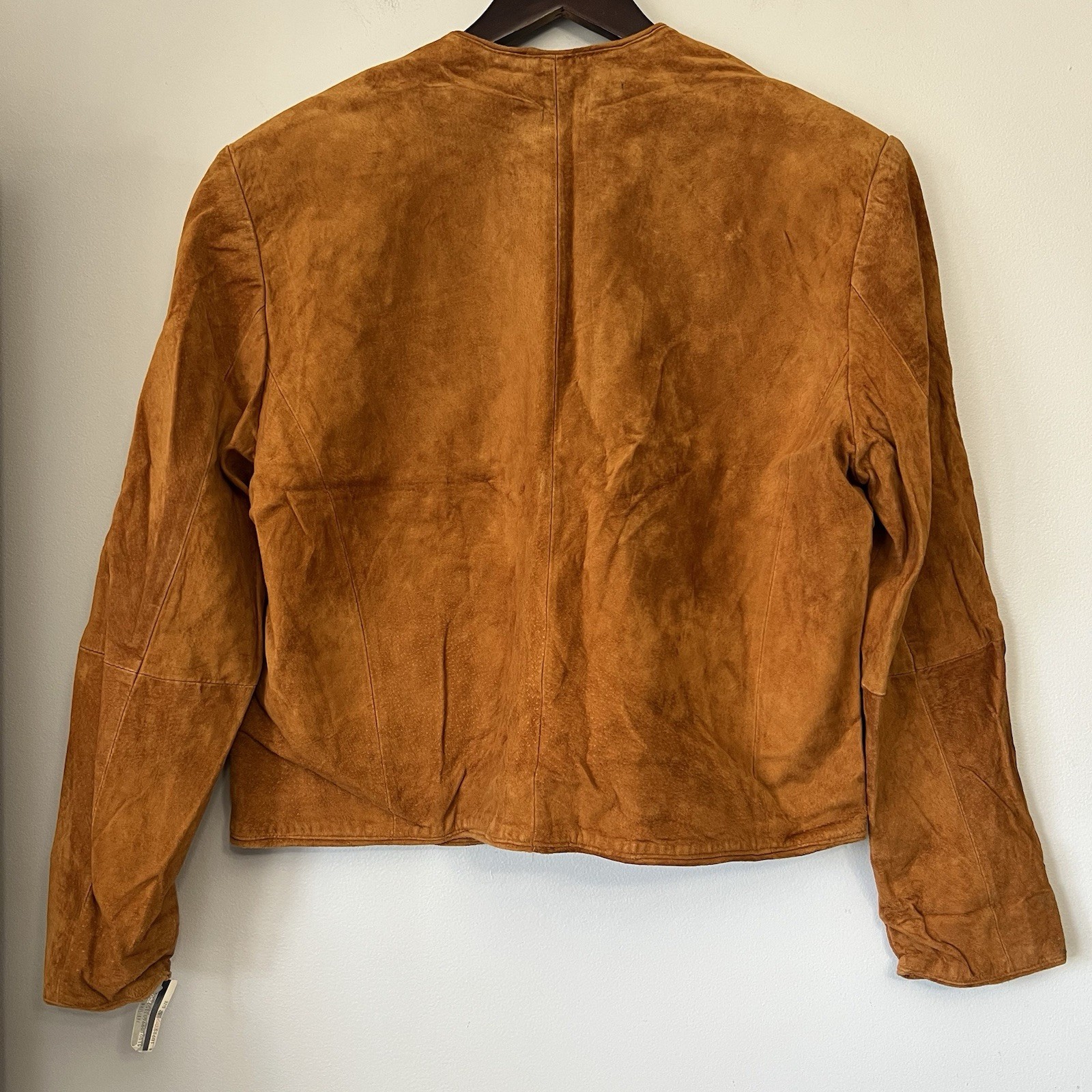 Vintage Bagatelle Arlington Avenue Leather 2 Pc Skirt Suit Top Large Skirt 8 NWT