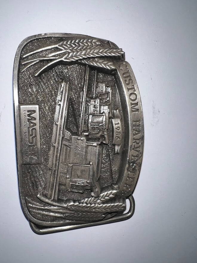 Vintage Massey Ferguson Custom Harvesters Combine Belt Buckle – Limited Edition