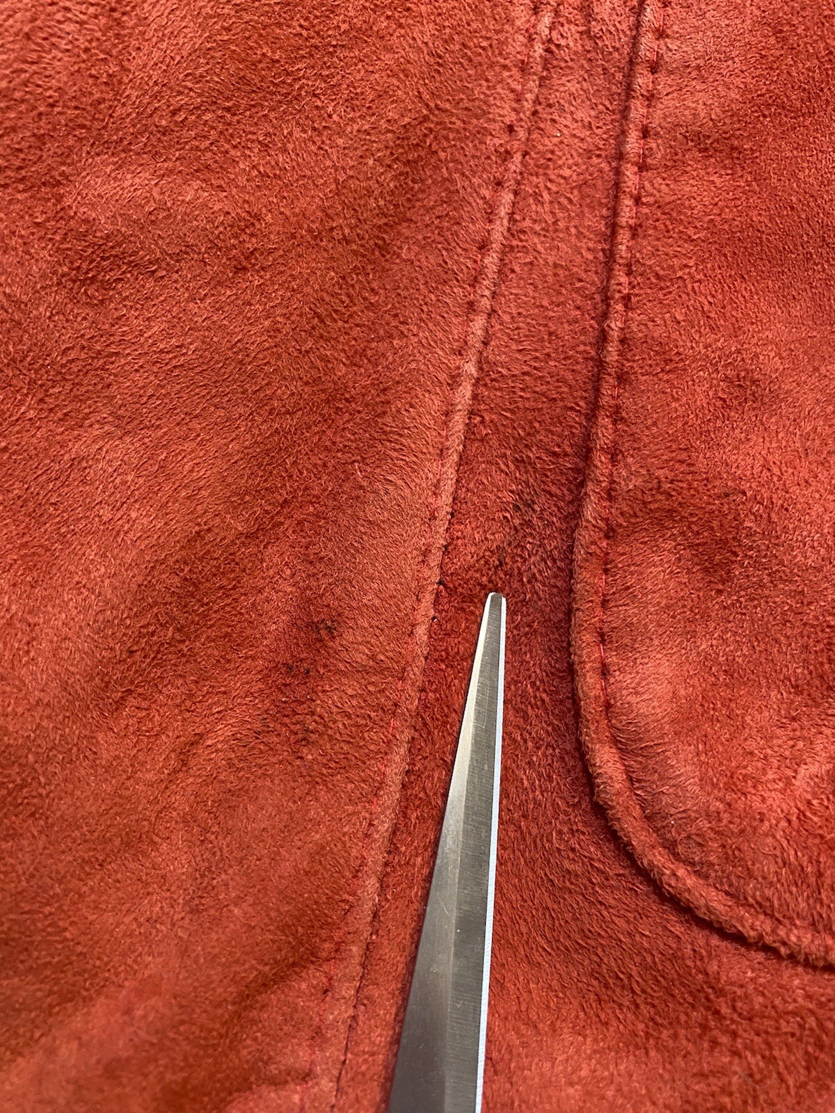 1980’s Vintage Continental Leather Fashions Red Jacket Blazer Size 17/18 USA