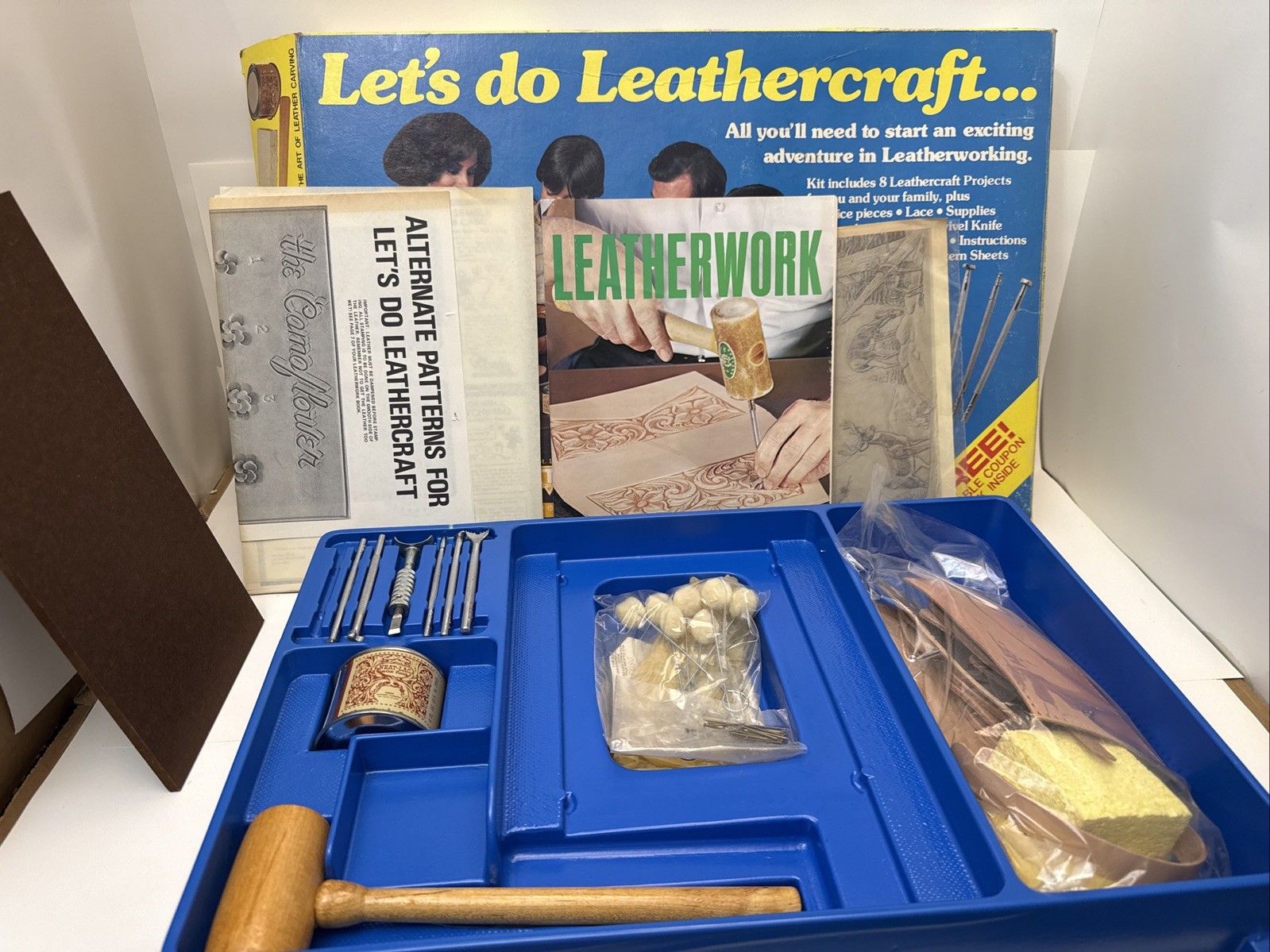VTG Tandy Let’s Do Leathercraft Leather Craft Kit 1970s Style Old West ?#5500
