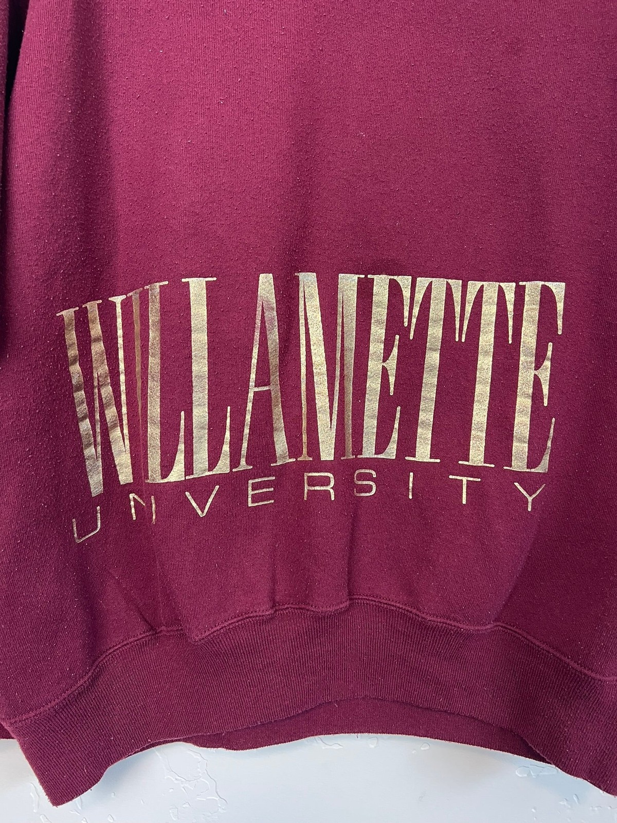 Vtg 90s Unbranded (label faded) Willamette University Crewneck L