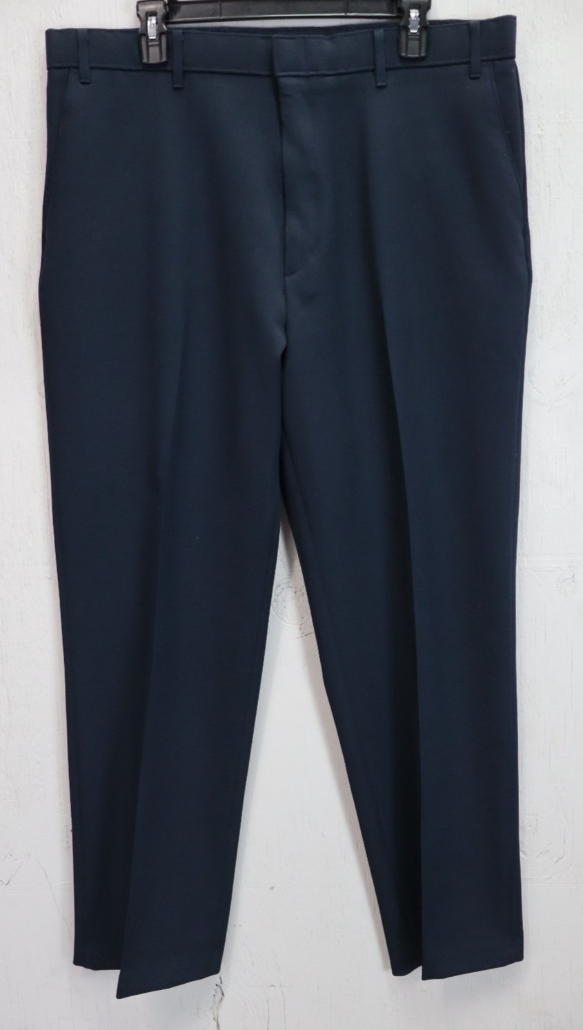Vintage Levis Action Slacks Mens 38×32 Navy Dark Blue Dress Pants Umpire Dacron