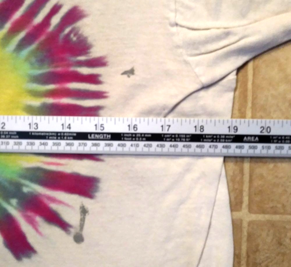 Peace Sign Tie Dye SHIRT Vintage Medium / Lg Grateful Dead Hand made by Deadhead
