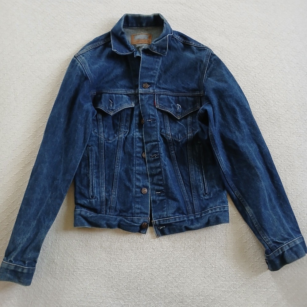 levis 80s denim trucker type 3 jacket vintage red tab removed retro 38long