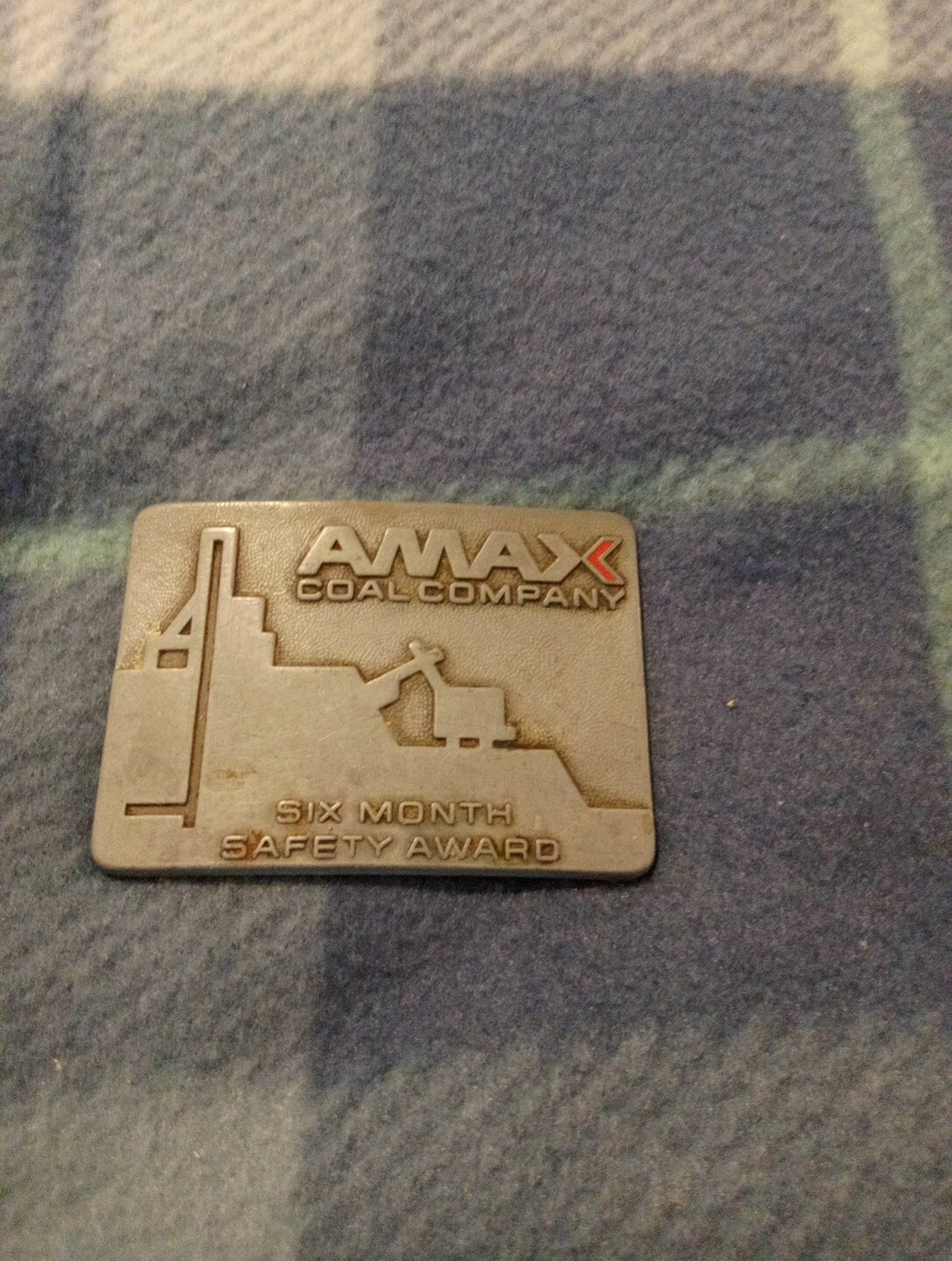Amax Coal Mining Company Belt Buckle Vintage 1976