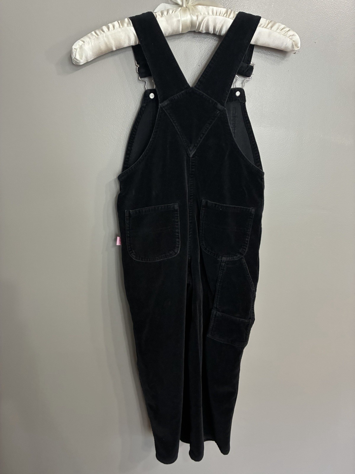 VTG Minnie Mouse Black Velour Embroidered Overalls Mickey’s Stuff For Kids – 5