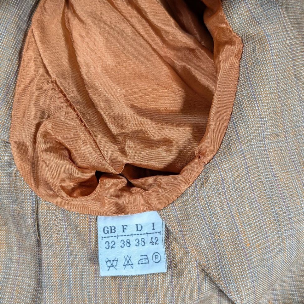 Vintage Sportmax Blazer — 100% Linen — Beige — Size 38