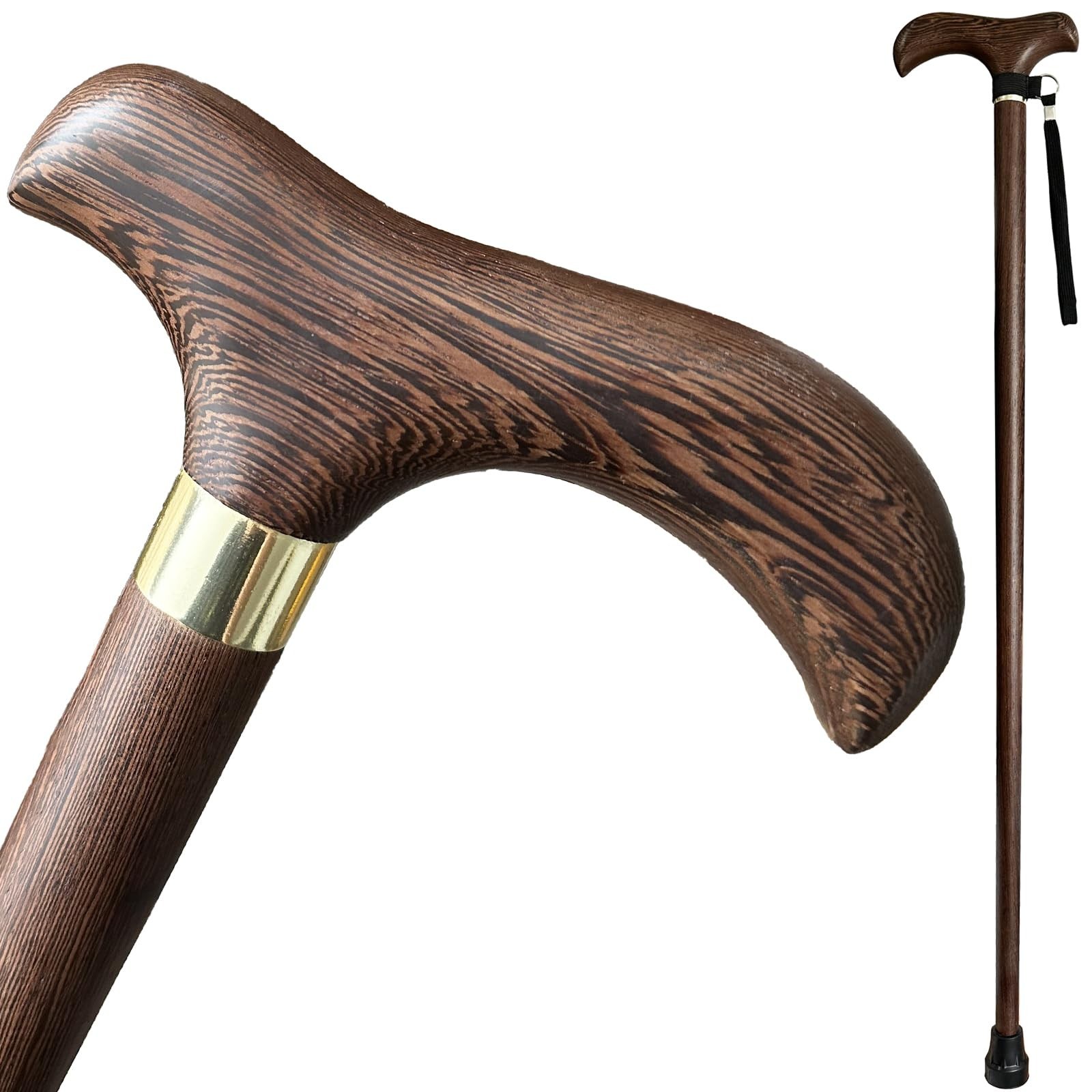 Handmade Wooden Walking Cane for Men Women Stylish Natural Wood Walking Stick…