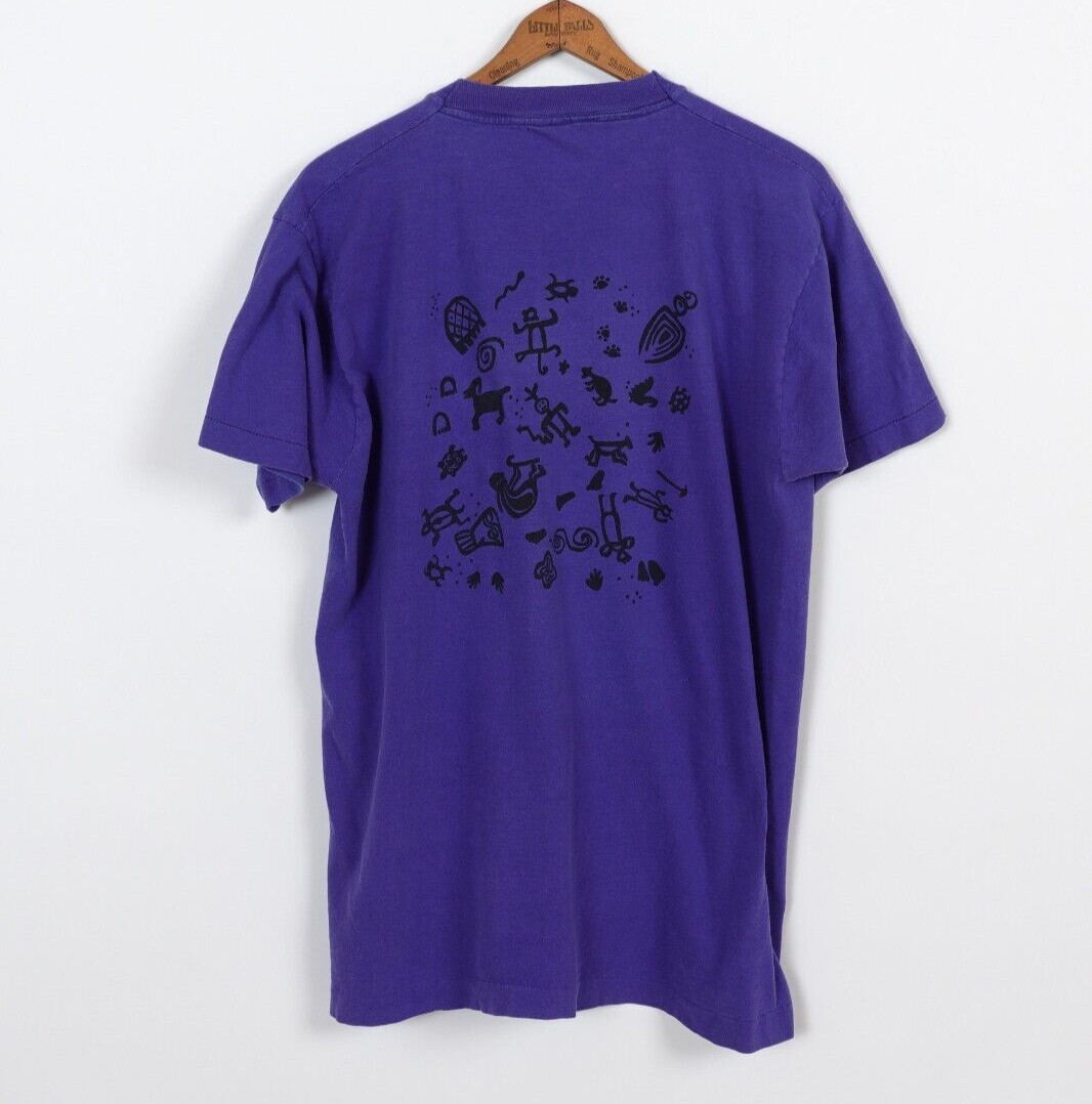 Vintage Peroglyph Kokopelli Southwest T shirt Single Stitch Size Large Made USA