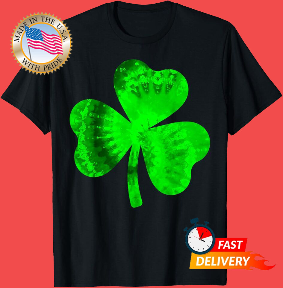 St Patricks Day Tie Dye Funny Cute Shamrock St Patrick’s Day T-Shirt