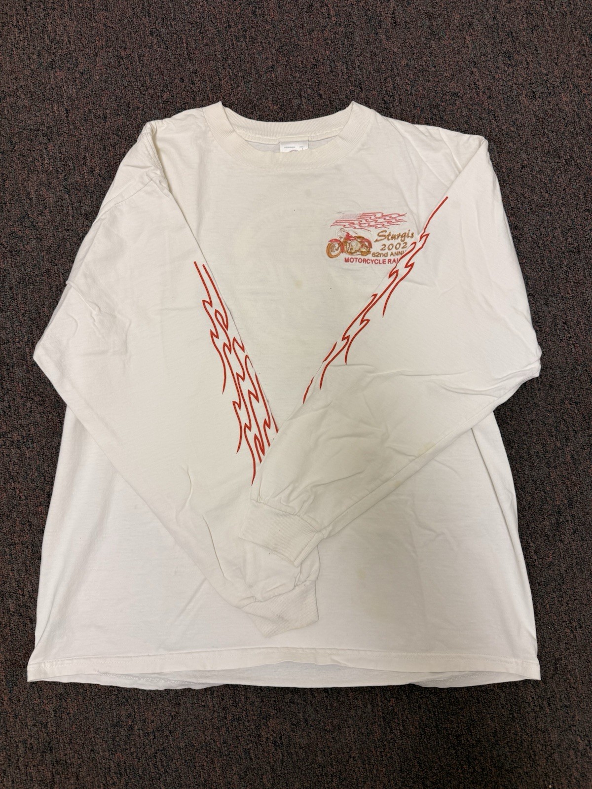 Vintage Sturgis 2002 Motorcycle Rally Long Sleeve T-Shirt size large