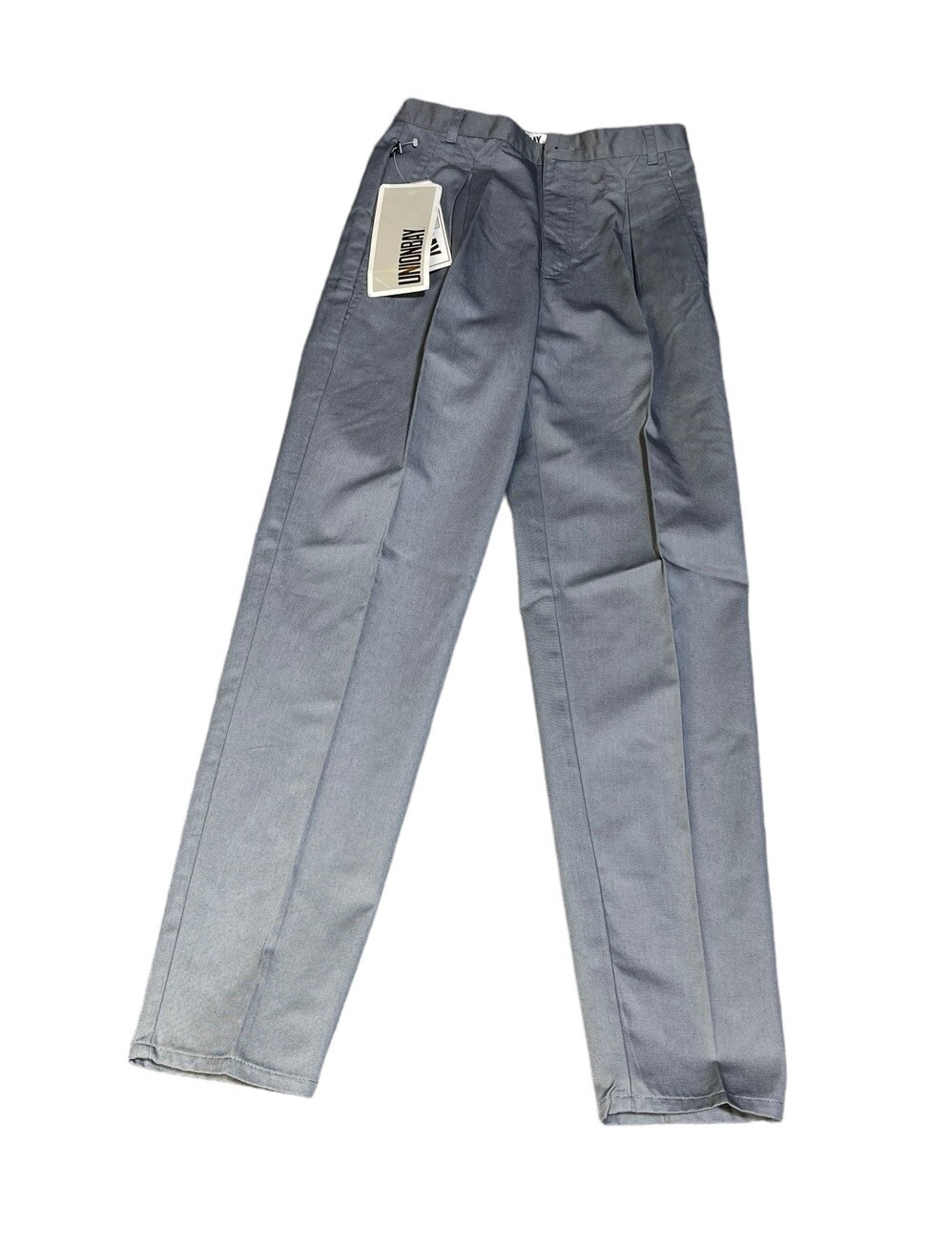 Vintage NOS Unionbay Grey Pleated Pants Boys Youth Size 16 NEW NEEDS BUTTON