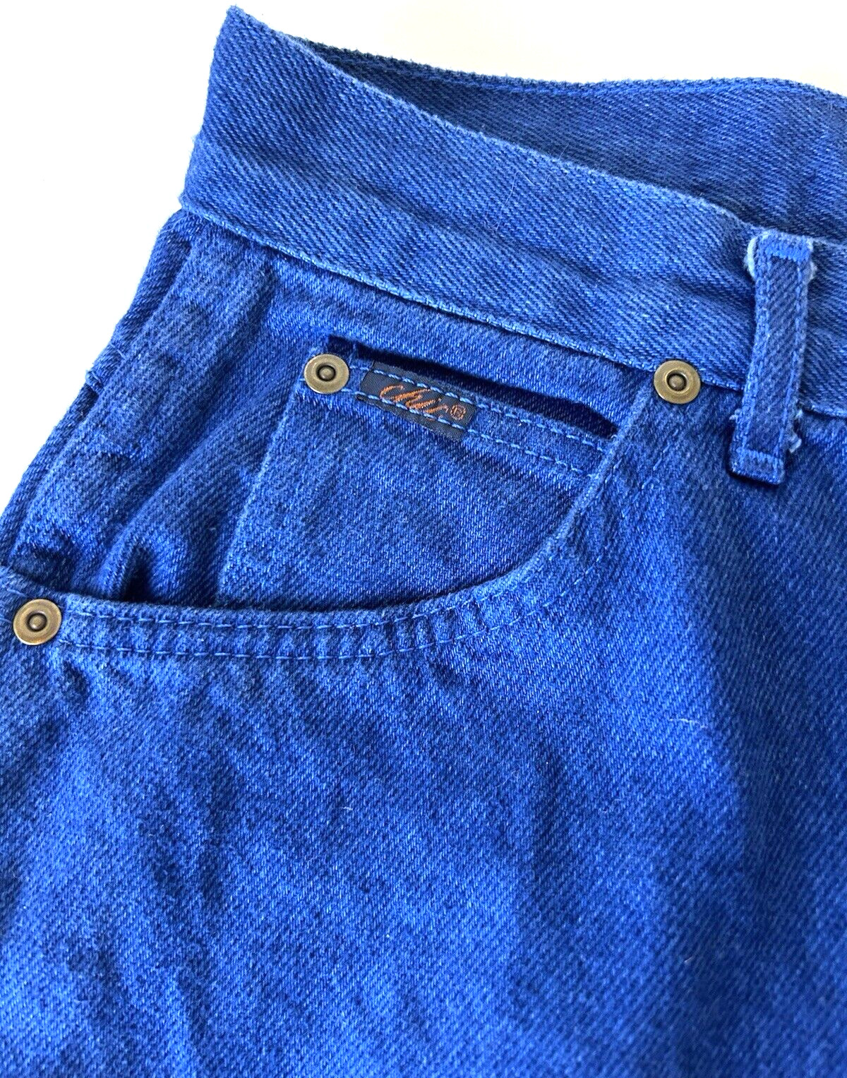 NWT 80s-90s CHIC Denim Jeans High Rise Tapered Ankle Made USA Indigo Blue 8