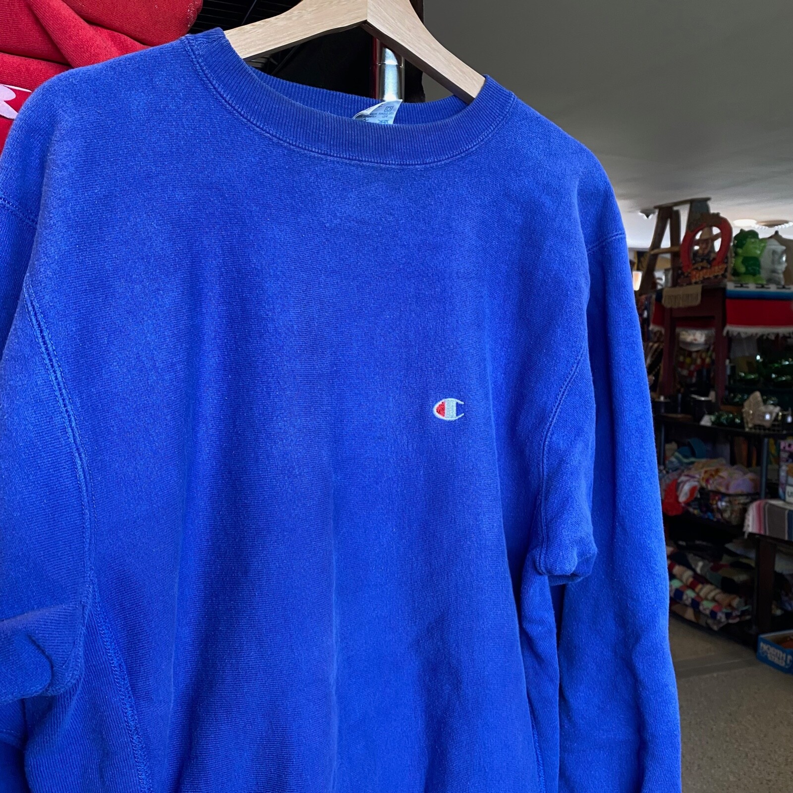 1990s Vintage CHAMPION REVERSE WEAVE Sweatshirt Blue Crewneck Sweater