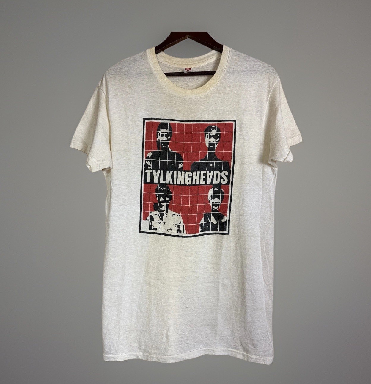 Vtg 70s Talking Heads Songs About Buildings And Food Take Me To Da River T-shirt