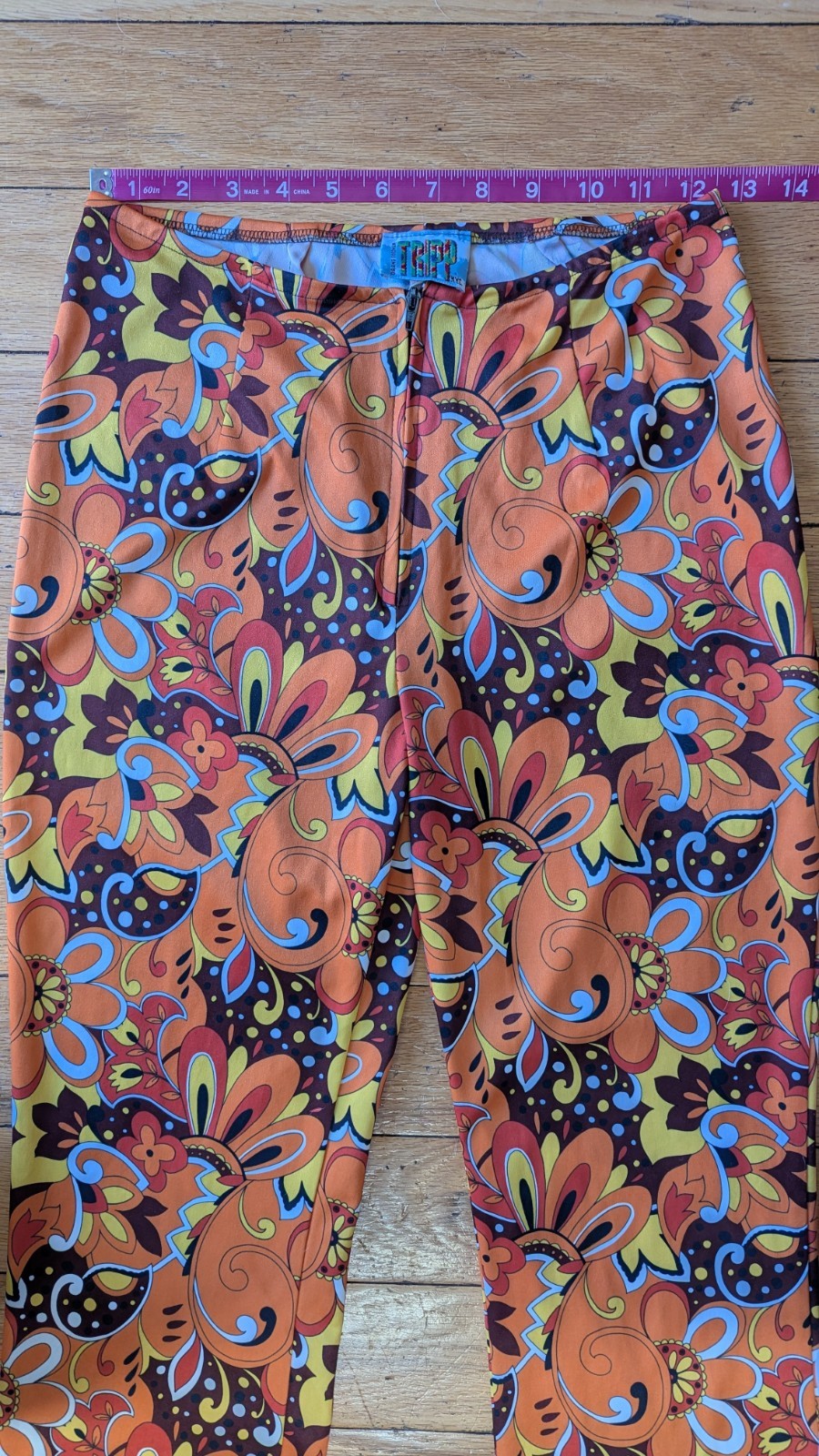 Vintage 90’s Tripp NYC Rare Psychedelic Paisley Wide Leg Pants