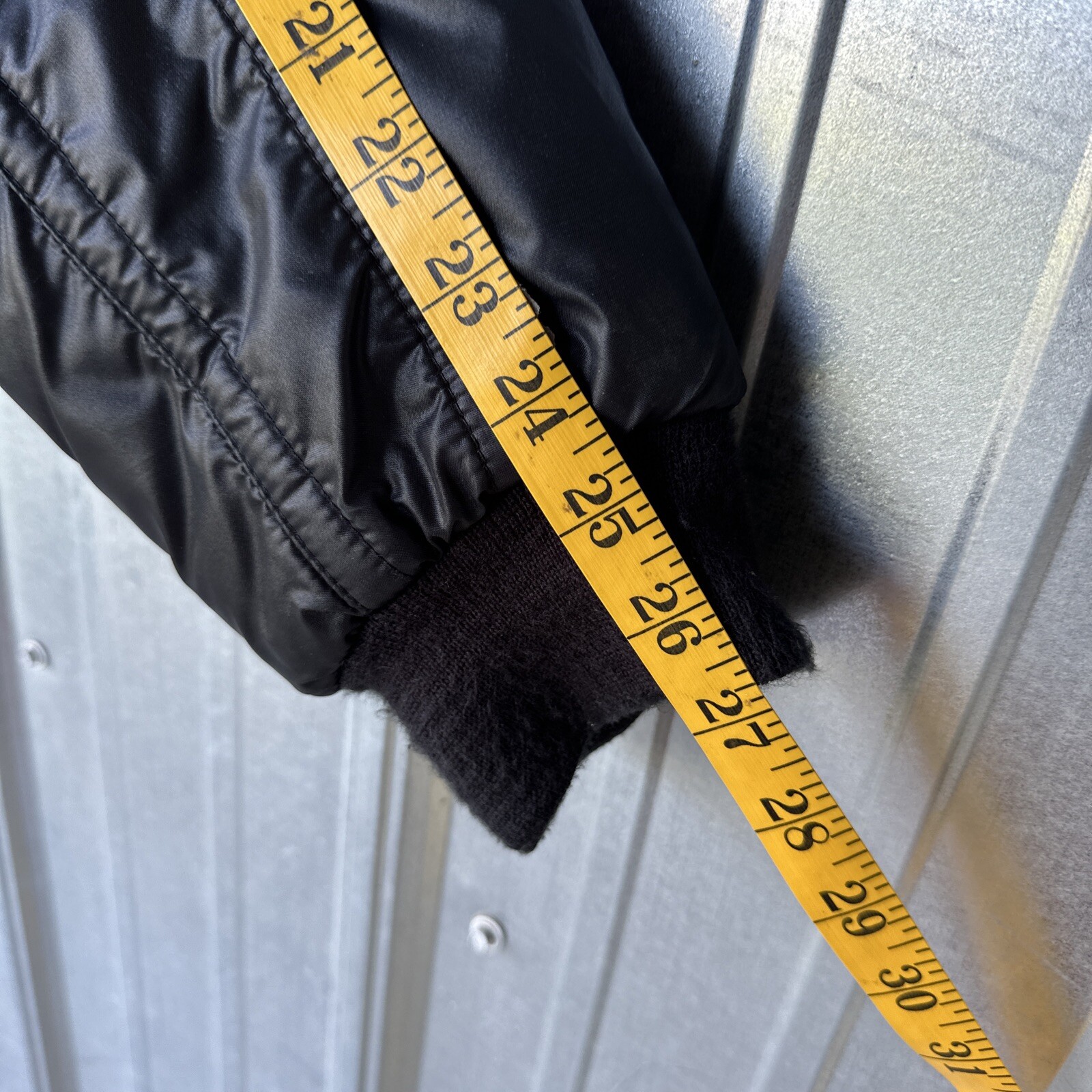 VTG Wynn’s Insulated Nylon Jacket Lined Mens Mid Weight Black Sz: XL 80’s-90’s