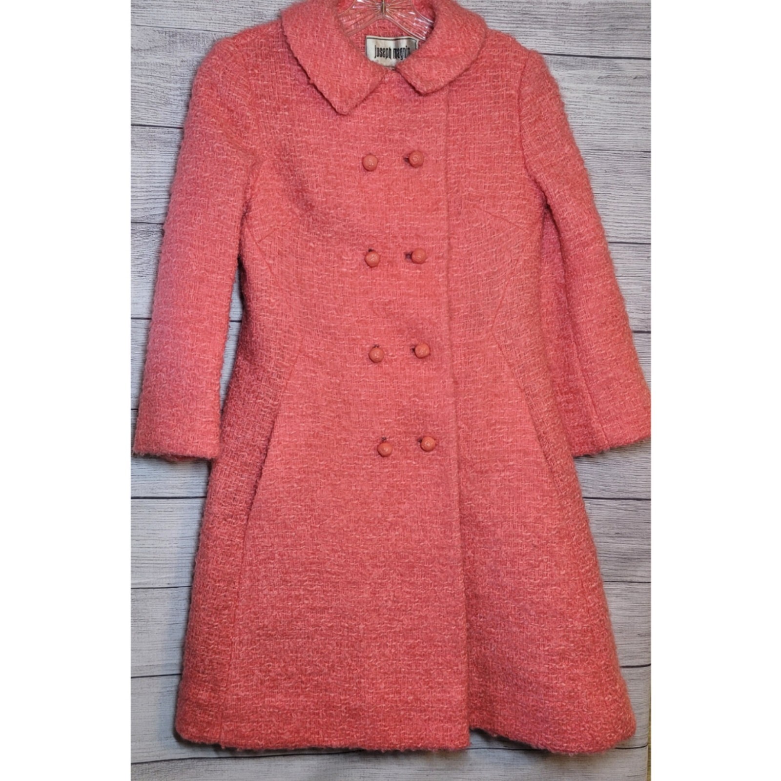 Vintage Joseph Magnin Junior Petite By Braetan Coat Pink Size ? Double Breasted