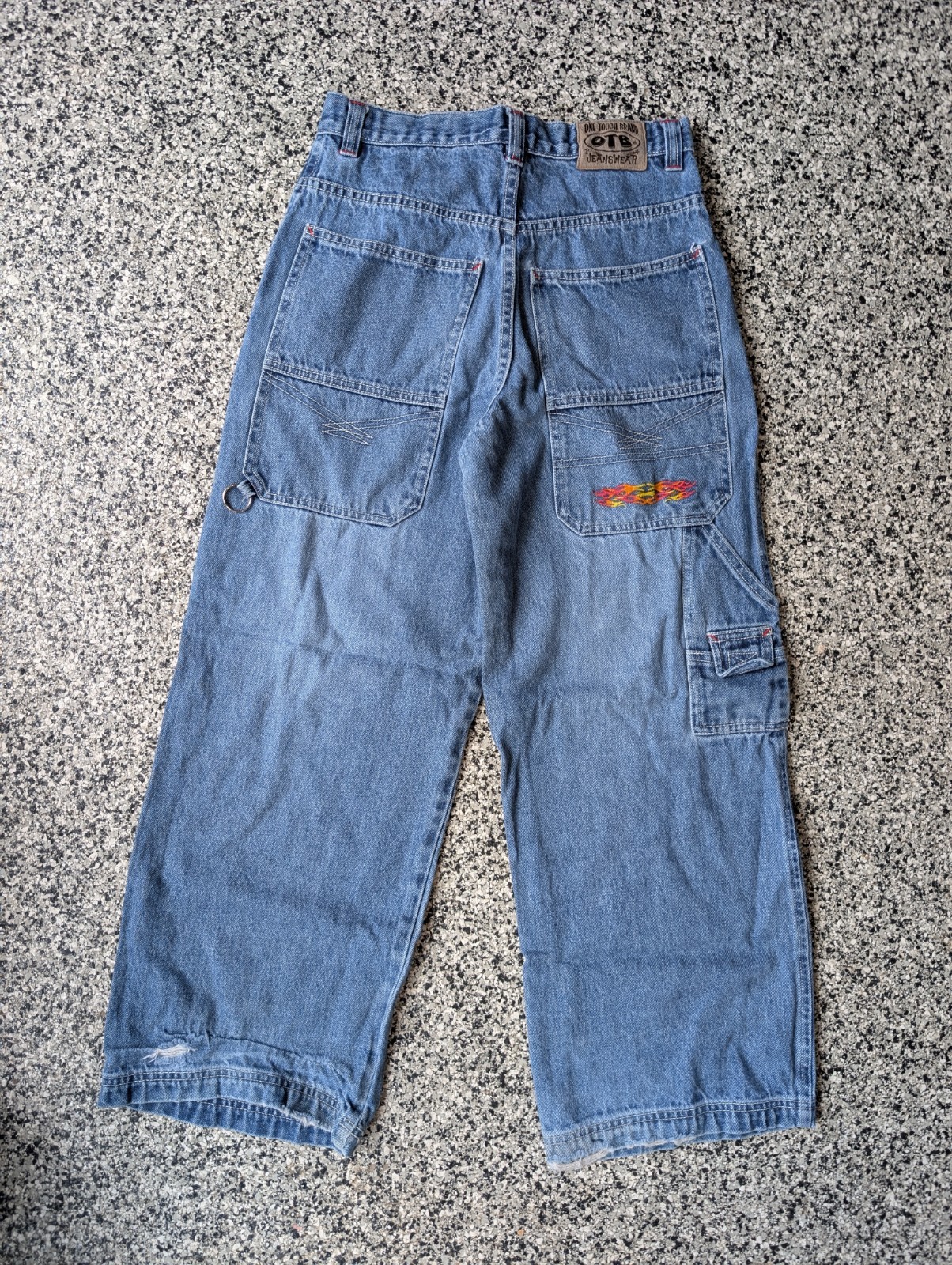 Vintage Y2K OTB Baggy Wide Leg Carpenter Jeans JNCO Style 28″ Waist