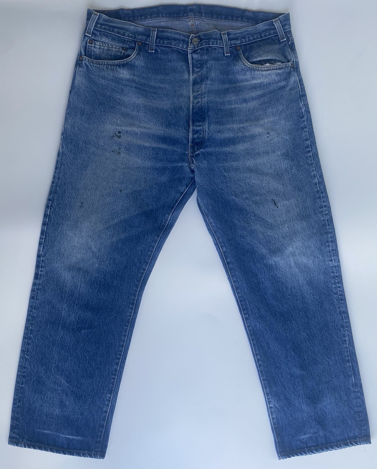 LEVI’S 501 1980’s USA MADE TRANSITIONAL VINTAGE JEANS SIZE 44-32