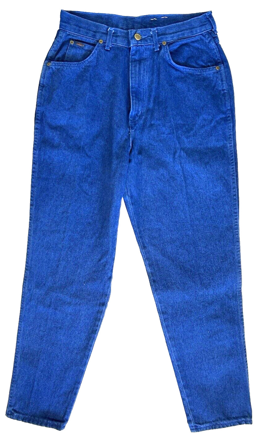 NWT 80s-90s CHIC Denim Jeans High Rise Tapered Ankle Made USA Indigo Blue 8