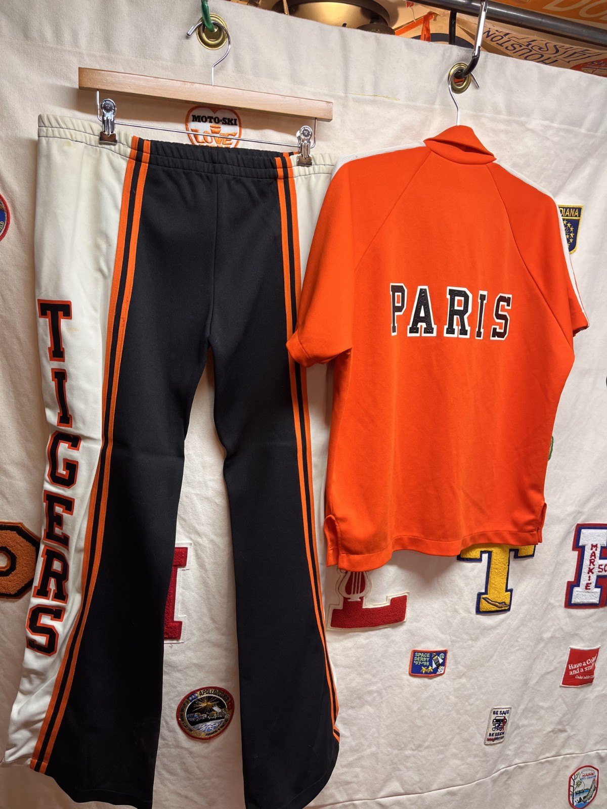 Vtg Paris Tigers Illinois High School Basketball Warm Up Jersey Rawlings Betlin