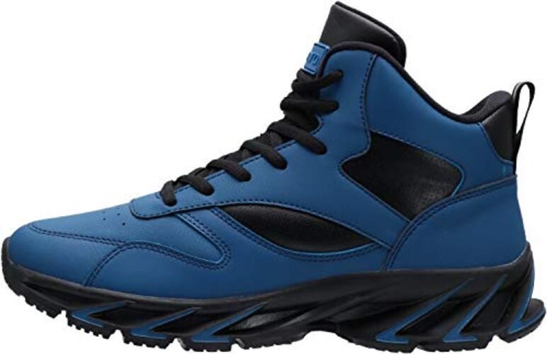 Men’s Stylish Sneakers High Top Athletic-Inspired Shoes 9.5 2_blue