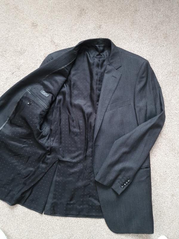 Men Pal Zileri Blazer Grey Wool 38 / M / 46