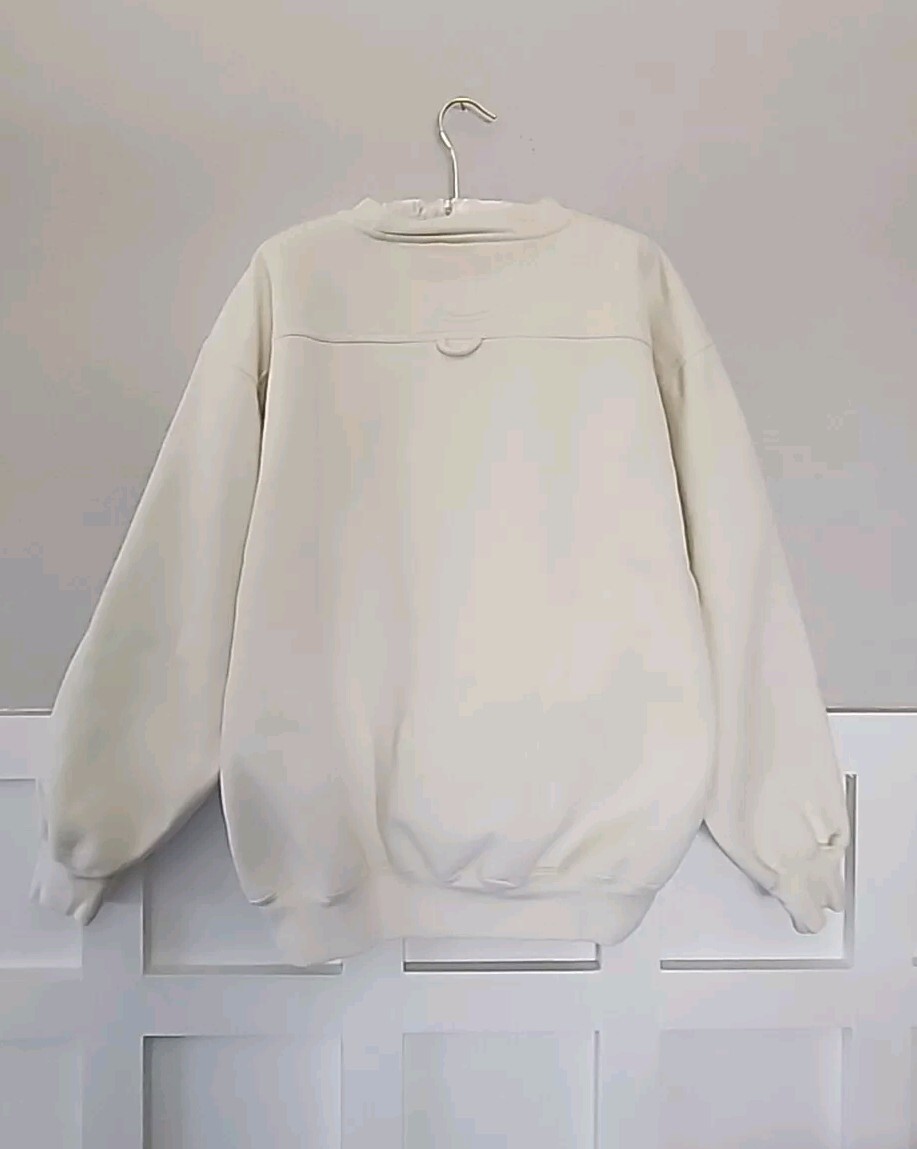 VINTAGE BAC PREMIER UNISEX SWEATSHIRT Ivory Color Size Large Used